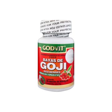 CAPS. BAYAS DE GOJI C/30 DE 500 MG C/U. GODVIT.