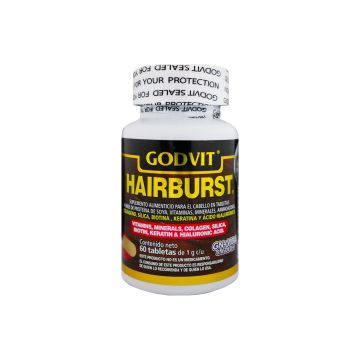 TBS. HAIRBURST C/60 A base de proteina de soya, colageno, silica, biotina, keratina y acido hialuronico