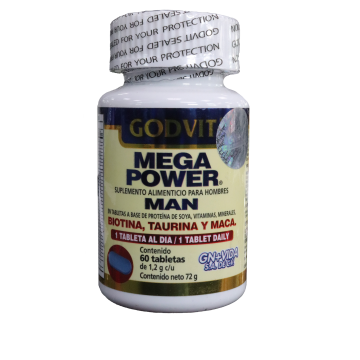 TBS. MEGA POWER MAN C/60 Biotina, taurina y maca