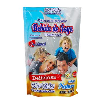 POLVO PARA PREPARAR BEBIDA DE SOYA INST. CERO COLESTEROL SABOR NATURAL 1 KG.