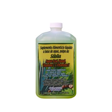 BEBIDA DE SÁBILA, AGAVE AZUL, NOPAL , VITAMINA C Y E CON 1LT.