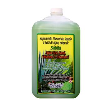 BEBIDA DE SÁBILA AGAVE AZUL, NOPAL, VITAMINA C Y E CON 2LTS.