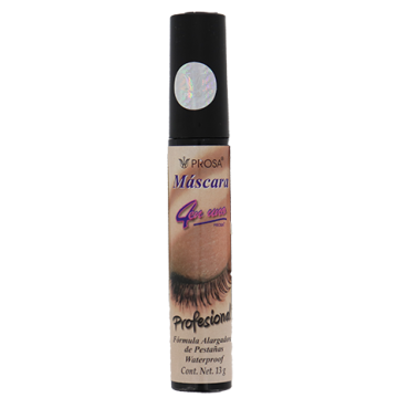 MASCARA 4 EN UNO PROFESIONAL NEGRO C/13 GR.