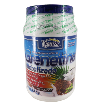 POLVO PARA PREPARAR BEBIDA DE GRENETINA HODROLIZADA SABOR COCO 1.100 KG