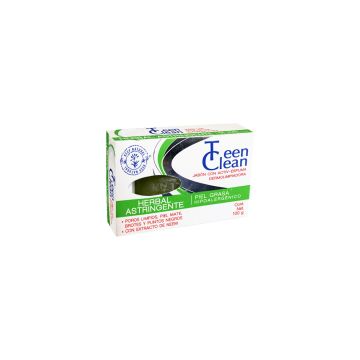 JABON EN BARRA HERBAL ASTRINGENTE PIEL GRASA 100GR (verde)