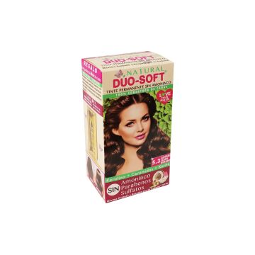 TINTE DUO SOFT AHORA SIN AMONIACO #5.3 CASTAÑO CLARO DORADO 60GR.*