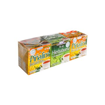 OFERTA 1 TE HIERBABUENA C/15 MAS 2 TE PIÑALIM C/15 SOB 3 GR C/U