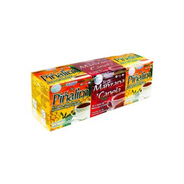 OFERTA 1 TE MANZANA CANELA C/15 SOB + 2 TE PIÑALIM C/15 SOB 3 GR C/U