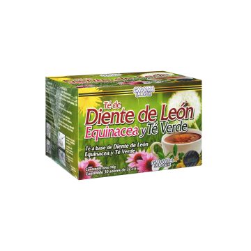 TE DE DIENTE DE LEÓN, EQUINACEA Y TE VERDE /30 SOB. 3GR C/U