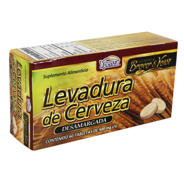 TBS. LEVADURA DE CERVEZA DESAMARGADA C/60 500MG*