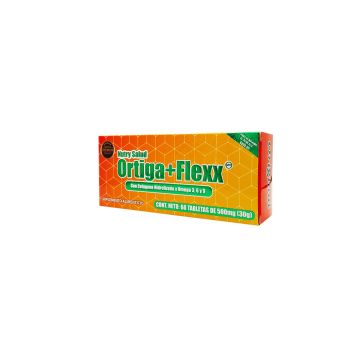 TBS. ORTIGA + FLEXX CON COLAGENO HIDROLIZADO Y OMEGA 3,6 Y 9  C/60 500MG  JARDIN DE LA PAZ 1X100
