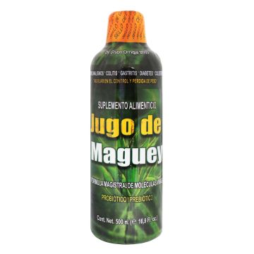 JUGO DE MAGUEY 500 ML* Tumores Malignos, Colitis, Gastritis, Diabetes, Colesterol 1x24