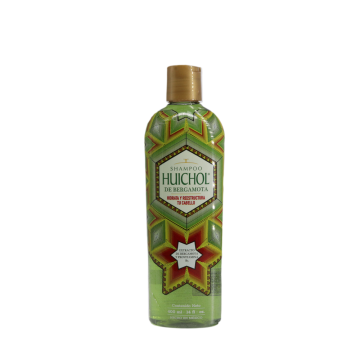 SHAMPOO DE BERGAMOTA DEL INDIO HUICHOL 400ml* hidrata, Reestructura.1X12