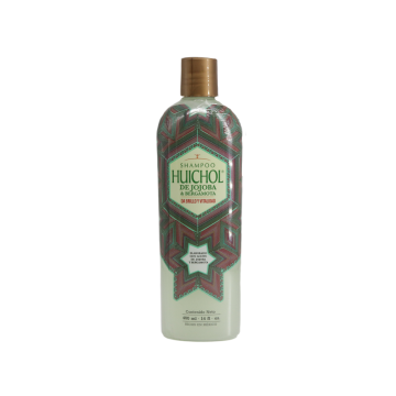 SHAMPOO DE JOJOBA Y BERGAMOTA DEL INDIO HUICHOL 400ml* Brillo y Vitalidad.1X12