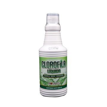 CLOROFILA LIQUIDA C/500ml clorifila-menta-hierbabuena 1X12