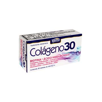 TBS. COLAGENO 30 C/30 500 MG* colageno hidrolizado, curcuma, ortiga, abedul, garra del diablo, glucosamina, condroitina, msm 1x120