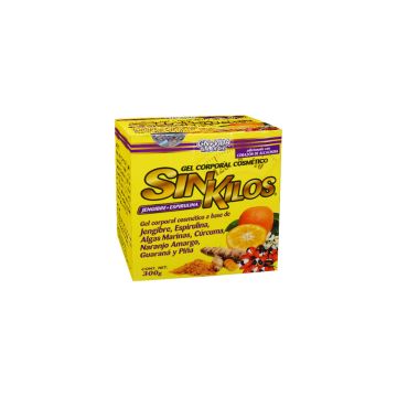 GEL CORPORAL COSMETICO SIN KILOS JENGIBRE + ESPIRULINA 300 GR. ADICIONADO CON JENGIBRE, ESPIRULINA, ALGAS MARINAS, CÚRCUMA, NARANJO AMARGO, GUARANÁ Y PIÑA.