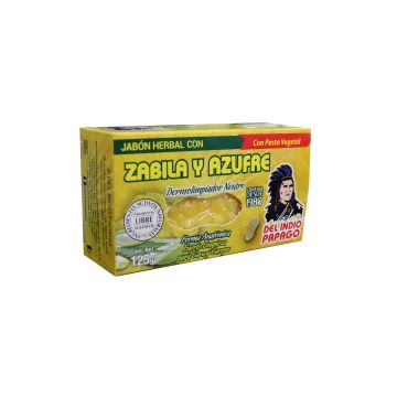JABON HERBAL CON ZABILA Y AZUFRE 125GR