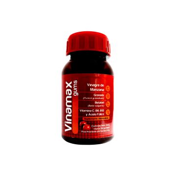 GOMITAS VINAMAX GUMS C/110* (242gr) vinagre de manzana, granada,betabel,vitamina c, b6, b12 y acido folico 1x66