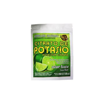 POLVO CITRATO DE POTASIO SABOR LIMON 200 GR*