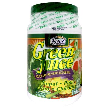 POLVO GREEN JUICE NOPAL, PIÑA, APIO, CLOROFILA 1.100KG*