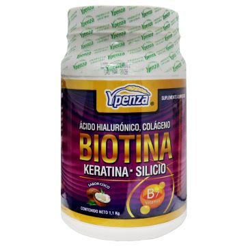 POLVO ACIDO HIALURONICO, COLAGENO, BIOTINA, KERATINA Y SILICIO SABOR COCO 1.100 KG