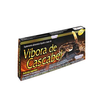 AMP. VÍBORA DE CASCABEL SOLUCIÓN INGERIBLE C/10 AMP. DE 10 ML. C/U
