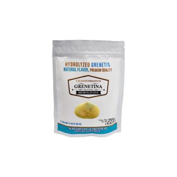 GRENETINA HIDROLIZADA  CALIDAD PREMIUM SABOR NATURAL 250GRS