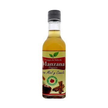 VINAGRE DE MANZANA +MIEL+CANELA 260 ML.