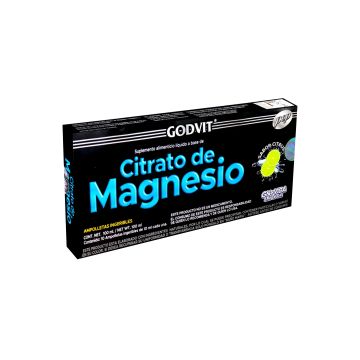 AMP. CITRATO DE MAGNESIO SOLUCIÓN INGERIBLE C/10 AMP. DE 10 ML C/U. SABOR CITRUS