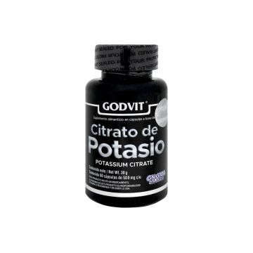 CAPS. CITRATO DE POTASIO C/60 DE 500MG C/U. GODVIT.