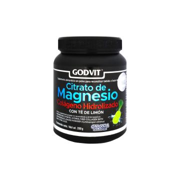 POLVO CITRATO DE MAGNESIO C/ COLAGENO HIDROLIZADO 200 GR* sabor té de limón