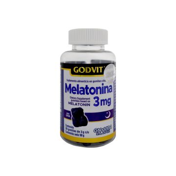 GOMITAS MELATONINA 3MG C/30 C/3GR SABOR UVA* 1x40