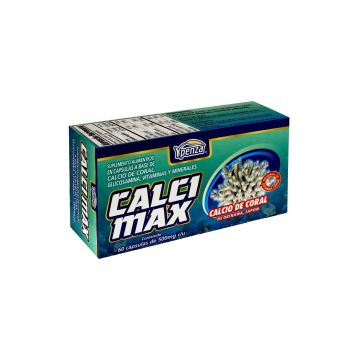 CAPS. CALCI MAX  C/60 Calcio de Coral, Glucosamina, Vitaminas y Minerales  500 MG * 1X120