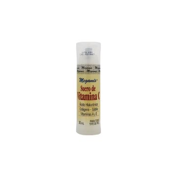 SUERO DE VITAMINA C Megamix  30 ML.* 1x120 Acido Hialuronico, Colageno, Sabila, Vitaminas A y E. Para Todo Tipo de Piel