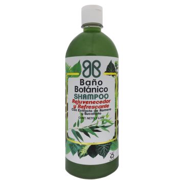 SHAMPOO BAÑO BOTANICO REJUVENECEDOR Y REFRESCANTE CON EXTRACTO DE ROMERO Y EUCALIPTO1000 ML* 1x6