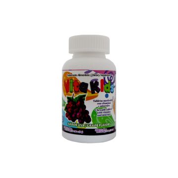 TBS. VITA KIDS Masticables SABOR UVA Con Vitaminas y Minerales C/60 1x30*