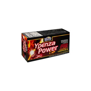 CAPS. YPENZA POWER CAPS C/60 500MG 1X120*  a base de Ginseng, Jengibre, Te Verde, Taurina y Complejo B