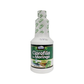 CLOROFILA CON MORINGA SABOR MENTHA 500 ML* 1X48