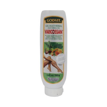 GEL MULTI HERBAL VARICOSSAN C/150 GR. CON CASTAÑO DE INDIAS , ROMERO, RUSCO, HAMAMMELIS, CALÉNDULA, CENTELLA ASITICA, SEMILLA DE UVA, ÁRNICA Y MENTA.