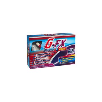 CAPS. G-FX PLUS C/30 * 1X102 con vit a y d, glucosamina, msm, condroitina, colageno, cartilago de tiburon, acido hialuronico y vit c