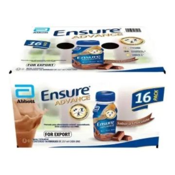 Ensure Advance Abbott 16 Pzas De 237 Ml. — Chocolate
